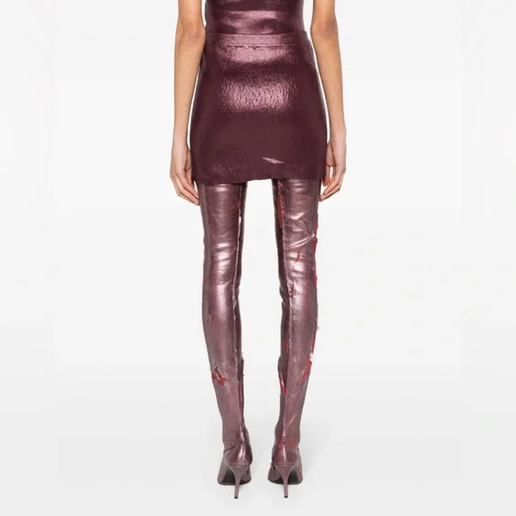 Diesel foiled miniskirt - Picture 4 of 7